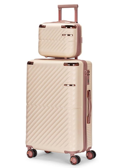 LIMRA Luggage Set, 4 Wheels, 4 Bags, Zipper Closure, 360° Rotating, WM-112 - Rose Gold Beige product image 3