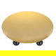 Al Saif Gallery Black Steel Serving Stand with Ball Legs, 30 x 30 x 6.7 cm, Round - Gold product image 2