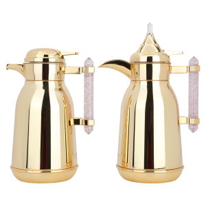 طقم ترامس السيف غاليري، قطعتين، 1 /1 لتر، حافظة داخلية زجاج - فضي product image