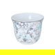 طقم تقديم شاي بورسلان + زجاج السيف غاليري، 29 قطعة، نقش رمادي - أبيض product image 4