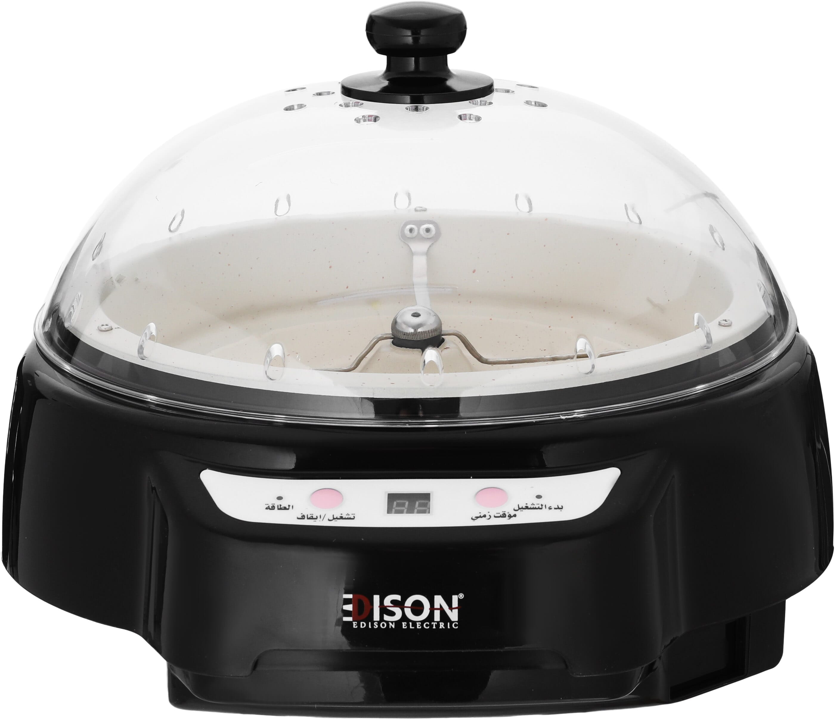 محمصة قهوة كهربائية إديسون، 750 جرام، 500 واط - أسود product image 1