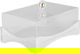 Al Saif Gallery Acrylic serving tray, 24x14x11.6 cm, rectangular, with lid - transparent product image 2