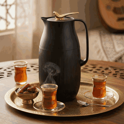 ترمس رويال 6 السيف غاليري، .1.6 لتر، حافظة داخلية زجاج - أسود product image 2