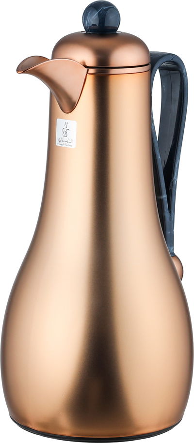 طقم ترامس غيم السيف غاليري، قطعتين، 1/1 لتر، حافظة داخلية زجاج، يد زرقاء - نحاسي product image 4