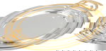 Alsaif Gallery Steel Tofry Set, 3 Pieces - Silver Gold product image 1