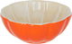 Al Saif Gallery Orange Shape Porcelain Sweet Plate, 12×12×5.4 - Orange product image 1