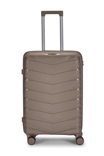 طقم شنط سفر بولي بروبيلين ليمرا، 4 مقاسات، 4 عجلات، بزاوية 360 درجة، OT-8012 - ذهبي product image 4