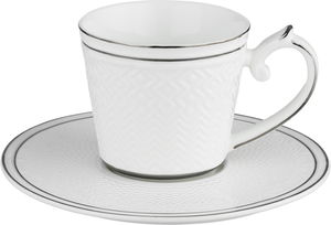 طقم فناجين قهوة تركي بورسلان السيف غاليري، 120 مل، 12 قطعة - أبيض فضي product image 2