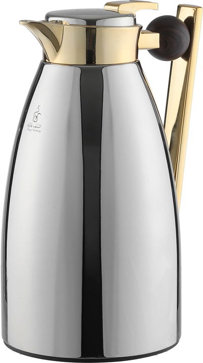 طقم ترامس ألاء السيف غاليري، 1 /1لتر، قطعتين، حافظة داخلية زجاج حراري، يد خشبي، ضغاط - فضي product image 6