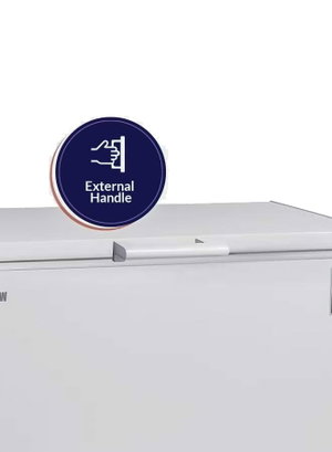 فريزر افقي نوفروست ارو، 380 لتر، 13.4 قدم، RO-500F - ابيض product image 2
