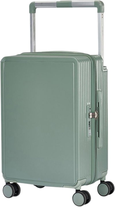 شنطة سفر بولي كربونات ليمرا، 20 بوصة، 4 عجلات، حركة بزاوية 360 درجة، PC1217-6 - اخضر product image 1