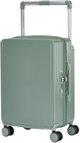 شنطة سفر بولي كربونات ليمرا، 20 بوصة، 4 عجلات، حركة بزاوية 360 درجة، PC1217-6 - اخضر product image 1