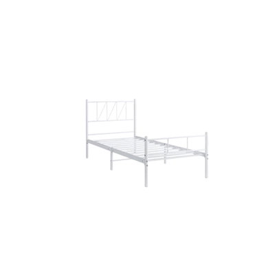 سرير هيكل حديد، 190×70×86 سم - أبيض product image 2