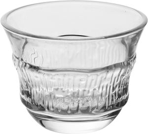 طقم فناجين وبيالات مع صحون زجاج، 18 قطعة - شفاف product image 2