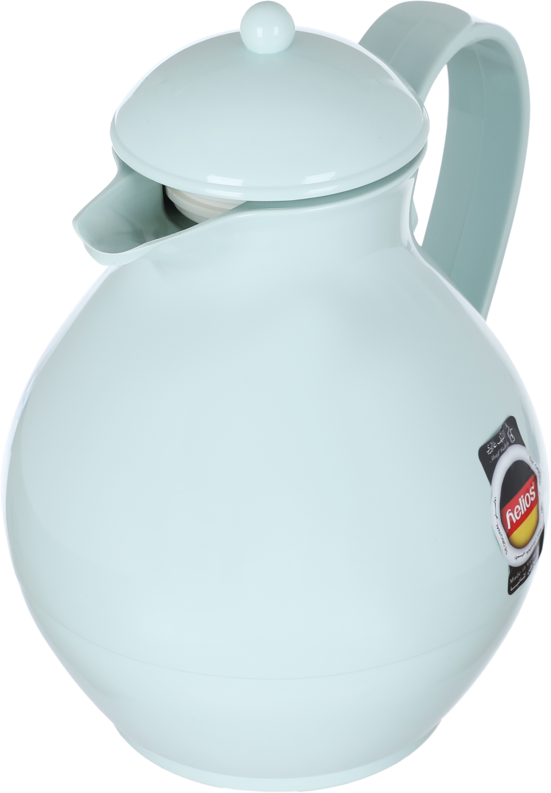 Helios Thermos, 1 liter, thermal glass inner shell, plastic outer shell - pearly white product image 3