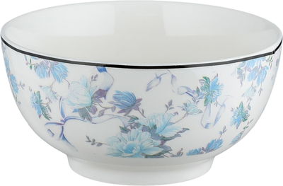 Golden Gallery Porcelain Glass Soup Set, 16 Pieces, Embossed - Translucent White product image 4