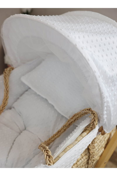 سرير موسى فان مومنت، 76×42×76 سم، حامل هزاز - ابيض product image 2