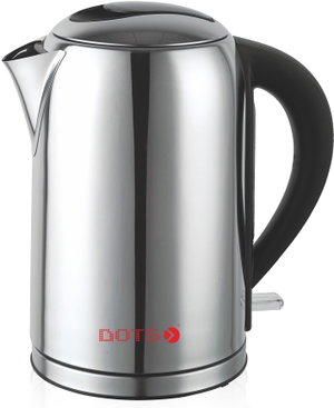 غلاية ماء كهربائية ستانلس ستيل دوتس، 1850-2200 واط، 1.7 لتر، KDS-007 - فضي product image
