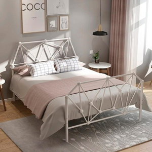 سرير هيكل حديد، 190×70×86 سم - أبيض product image 2
