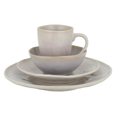 طقم سفرة سيراميك السيف غاليري، 24 قطعة - بيج product image 1