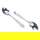Al Saif Gallery steel tea spoon set, 6 pieces - silver with gold engraving product image 3