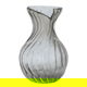 مزهرية زجاج السيف غاليري، 19×12×12 سم - رمادي product image 1