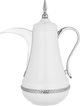 Al Saif Gallery Nouf thermos set, 0.7 / 1 liter, 2 pieces, thermal glass inner container, stainless steel outer shell - silver white product image 2