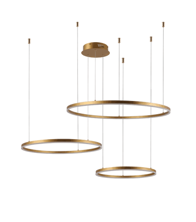 Meshkati Modern chandelier, 3 different sizes, 60 watts, aluminum acrylic - gold product image 2