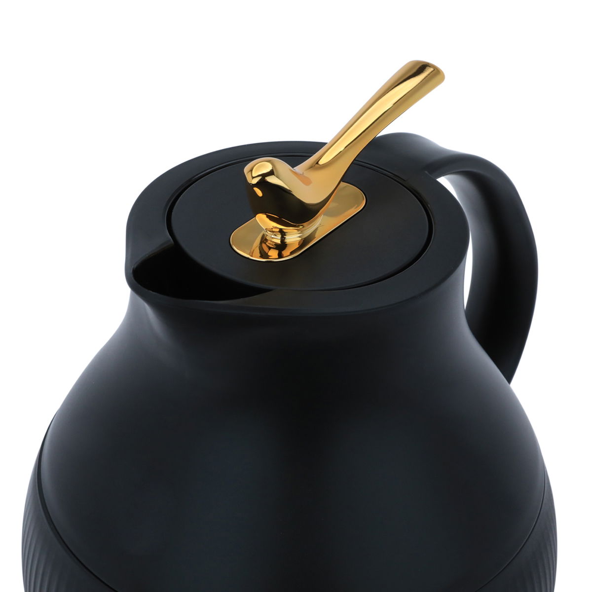 Al Saif Gallery Royal 6 thermos, 950 ml, glass inner container, plastic outer shell - black product image 3