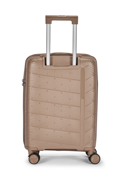 طقم شنط سفر بولي بروبيلين ليمرا، 4 مقاسات، 4 عجلات، بزاوية 360 درجة، LMA-PP502 - ذهبي product image 5