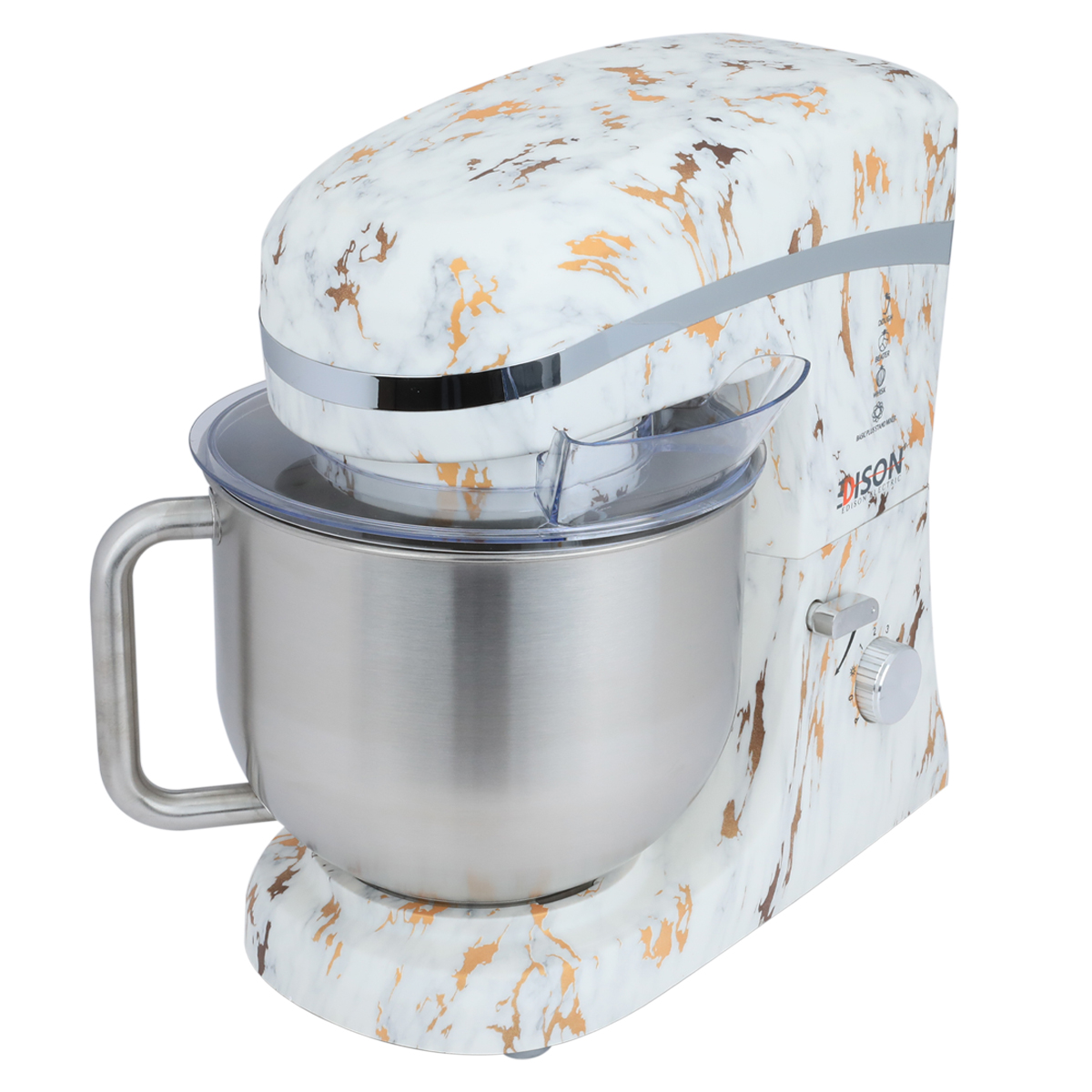 Edison Basic Plus Electric Stand Mixer, 1000 Watt, 6.5 Liter - White product image 3