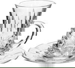 طقم تقديم شاي وقهوة زجاج سوليتير كريستال، 18 قطعة - شفاف product image 3