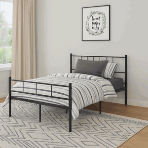 سرير حديد، 40×140×200 سم - أسود product image