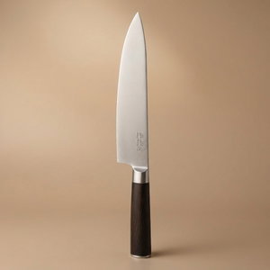 Steel knife with Saif Gallery wood handle, 8 inches - dark brown product image
