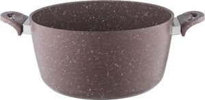 Saflon Granite Cooking Pot, 5.4 L, 26 cm, Lid - Dark Beige product image 2