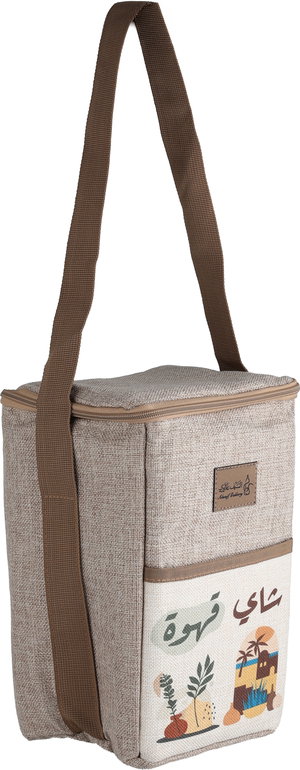 شنطة ترامس قماش السيف غاليري، 30×20 سم - بيج بني product image 2