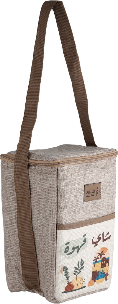 شنطة ترامس قماش السيف غاليري، 30×20 سم - بيج بني product image 2