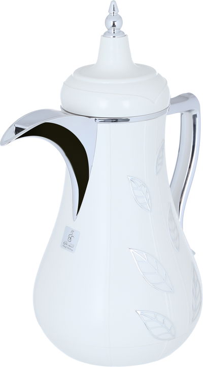 Al Saif Gallery Salami Steel Thermos Set, 2 Pieces, 1 Liter - Silver White product image 3