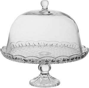 Al Saif Gallery Glass Serving Stand, 30x30x30 cm, Round, Base - Transparent product image