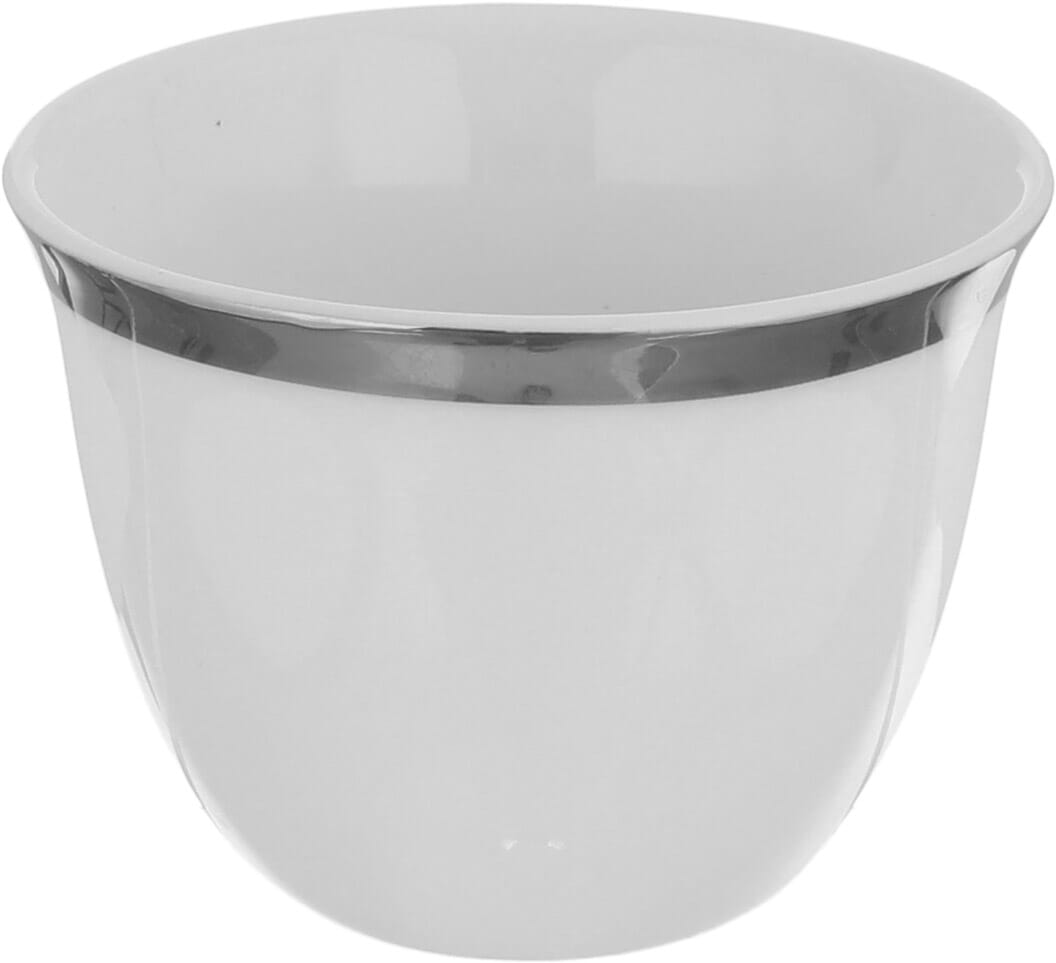 طقم فناجين قهوة عربي بورسلان السيف غاليري، 12 قطعة، 90 مل - أبيض product image 2