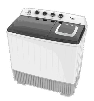غسالة حوضين دورا اليجانت، 26 كجم، DETT2600MT12 - ابيض product image 2