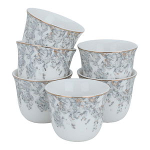 طقم تقديم شاي زجاج السيف غاليري، نقش، 29 قطع - أبيض product image 4