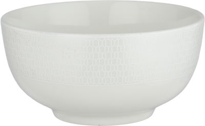 Trust Porcelain Dinnerware Set, 24 Pieces, Embossed - White product image 2