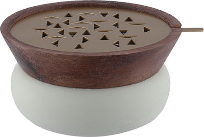 مبخرة خشب استيل السيف غاليري، 11.5x10.5x5.5 سم - كابتشينو product image 1