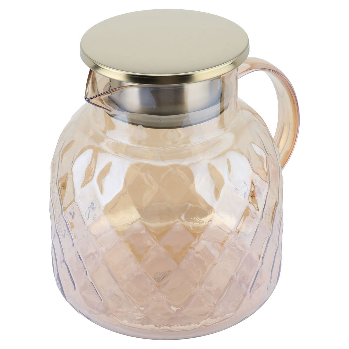 Al Saif Gallery Glass Set, with Lid, 1500 ml, 3 Pieces - Yellow product image 2