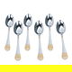 Al Saif Gallery Stainless Steel Spoon Set, 6 Pieces - Silver Gold product image 2