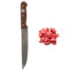 سكين استيل السيف غاليري، 8 بوصة - خشبي product image 2