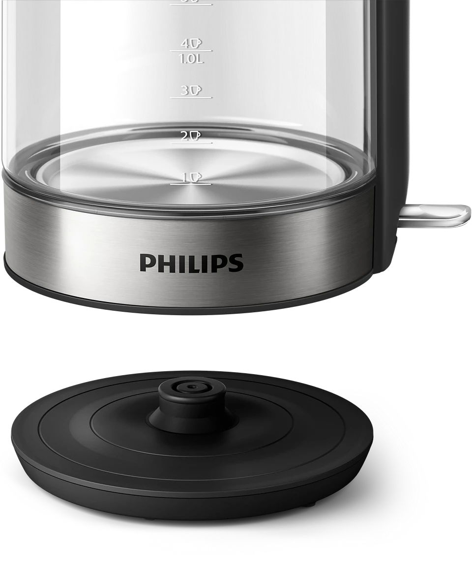 Philips Hd9339/81 Glass Kettle, 2200 Watt, 1.7 Liter - Clear Silver product image 3