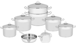 طقم قدور استيل أربيل هاشفير، 14 قطعة - فضي product image 2