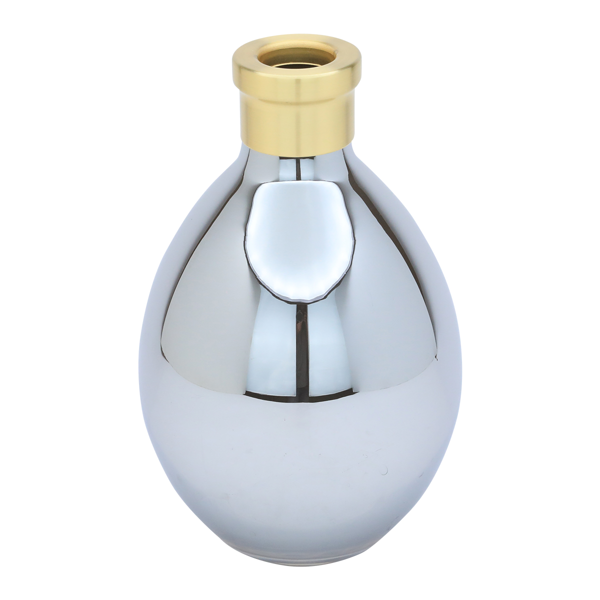 فازة زجاج رواد العائلة، 6×25 سم - فضي ذهبي product image 2